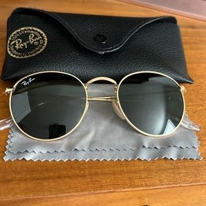 AUTHENTIC Ray ban round metal sunglasses